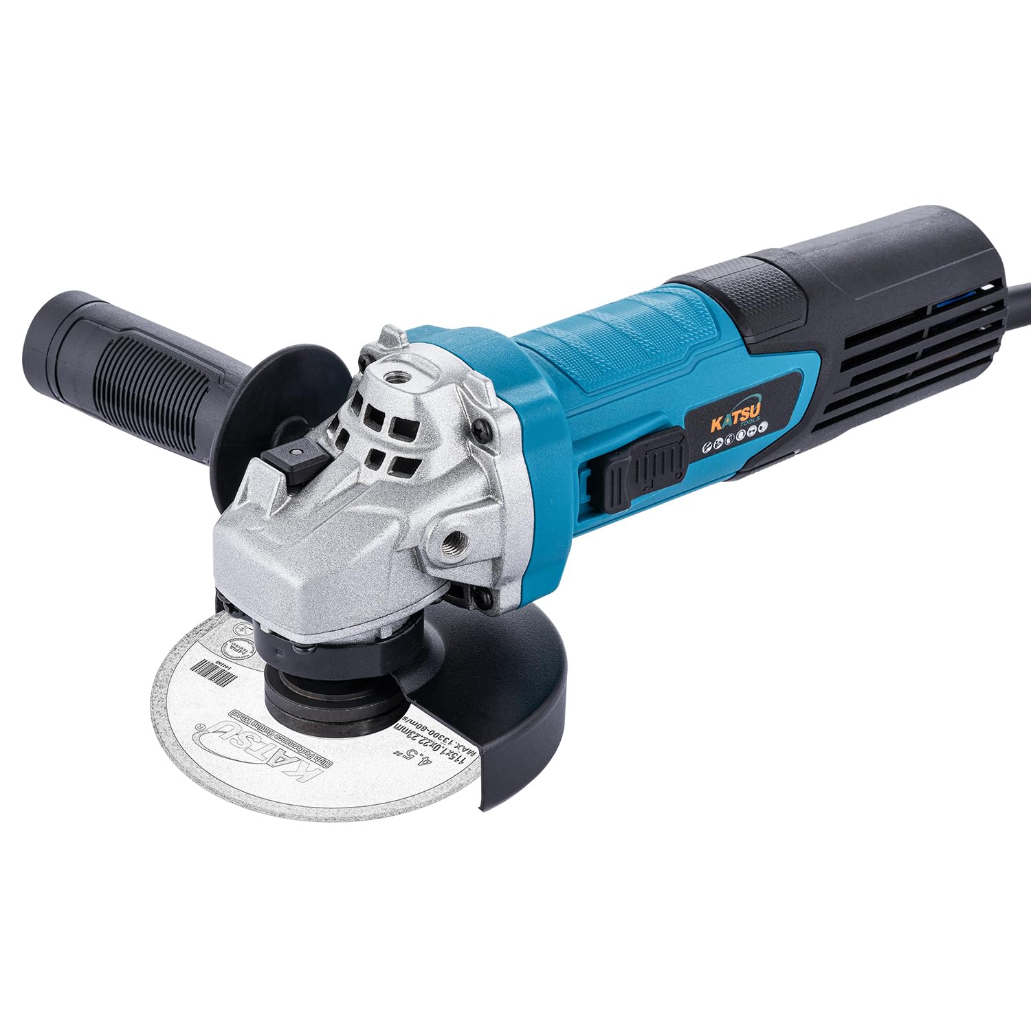 KATSU Tools Corded Angle Grinder 115mm 750W, Slim Body