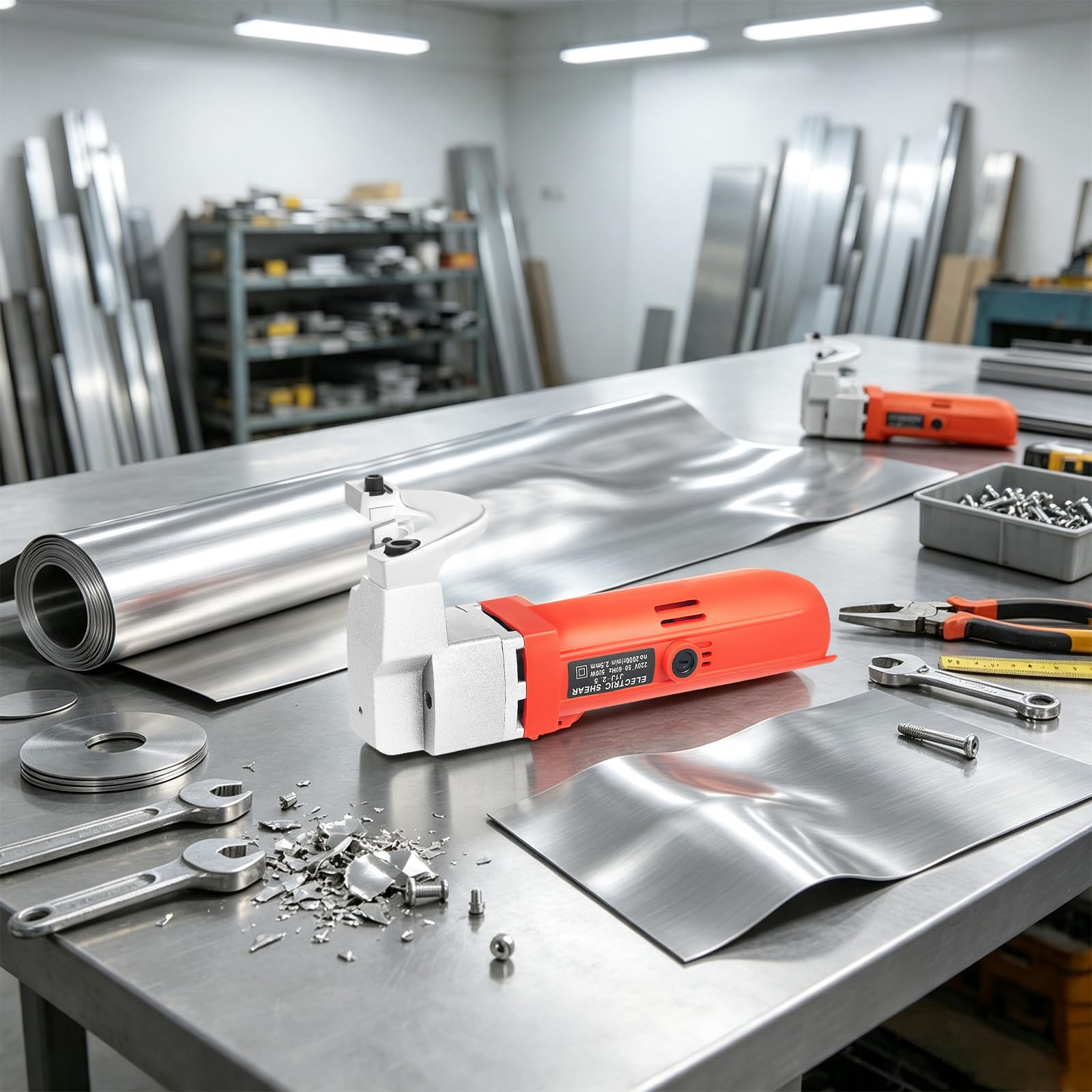 Elektryczna przecinarka do metalu, 500 W, tnie metal do 2,5 mm