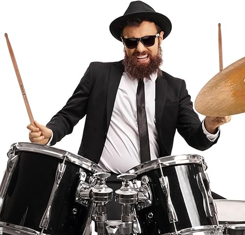 Miniatura 8 de Baquetas 5A para adultos, 12 pares de baquetas clásicas de madera de roble para niños, accesorios profesionales de percusión para instrumentos