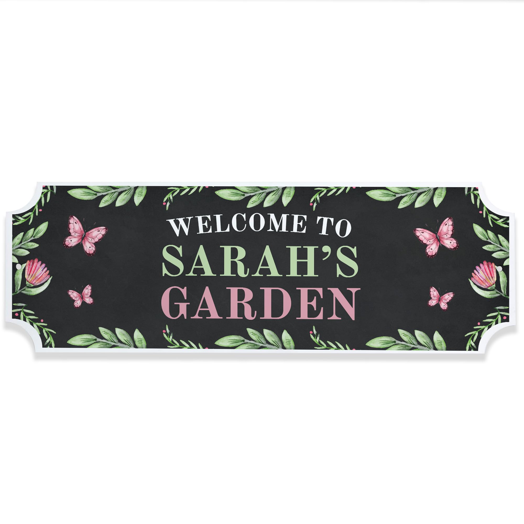 Red Ocean Personalised Garden Sign For Outside Hanging Shed Sign Novelty Welcome To Any Names Garden Patio Summer House Yard Wall Sign Gift For Women