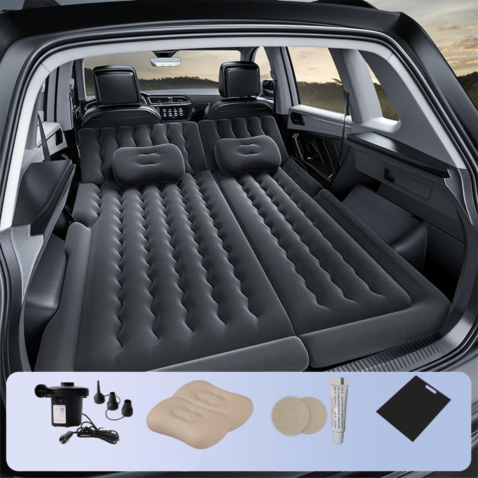 Auto Materasso Gonfiabile per Volvo EX30 Cross Country 2025 2026, Letto per Auto Materassino Sedile Posteriore per Viaggio Campeggio Bagagliaio Accessori
