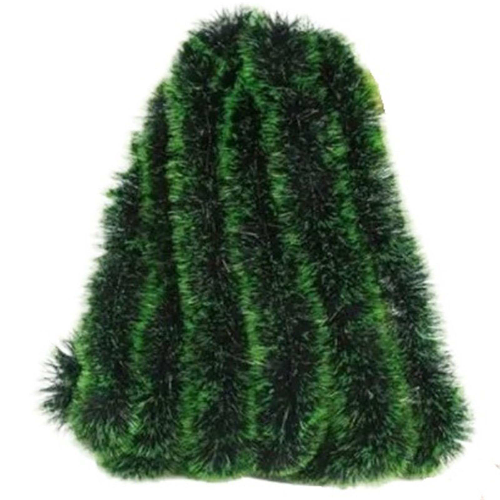 Weihnachtsgirlande Weihnachten grün Zuckerrohr Bänder Girlande Lametta hängen Anhänger Kranz Bänder Weihnachtsbaum Ornament Hochzeit Party Dekoration(Green,5000CM (25Roll))