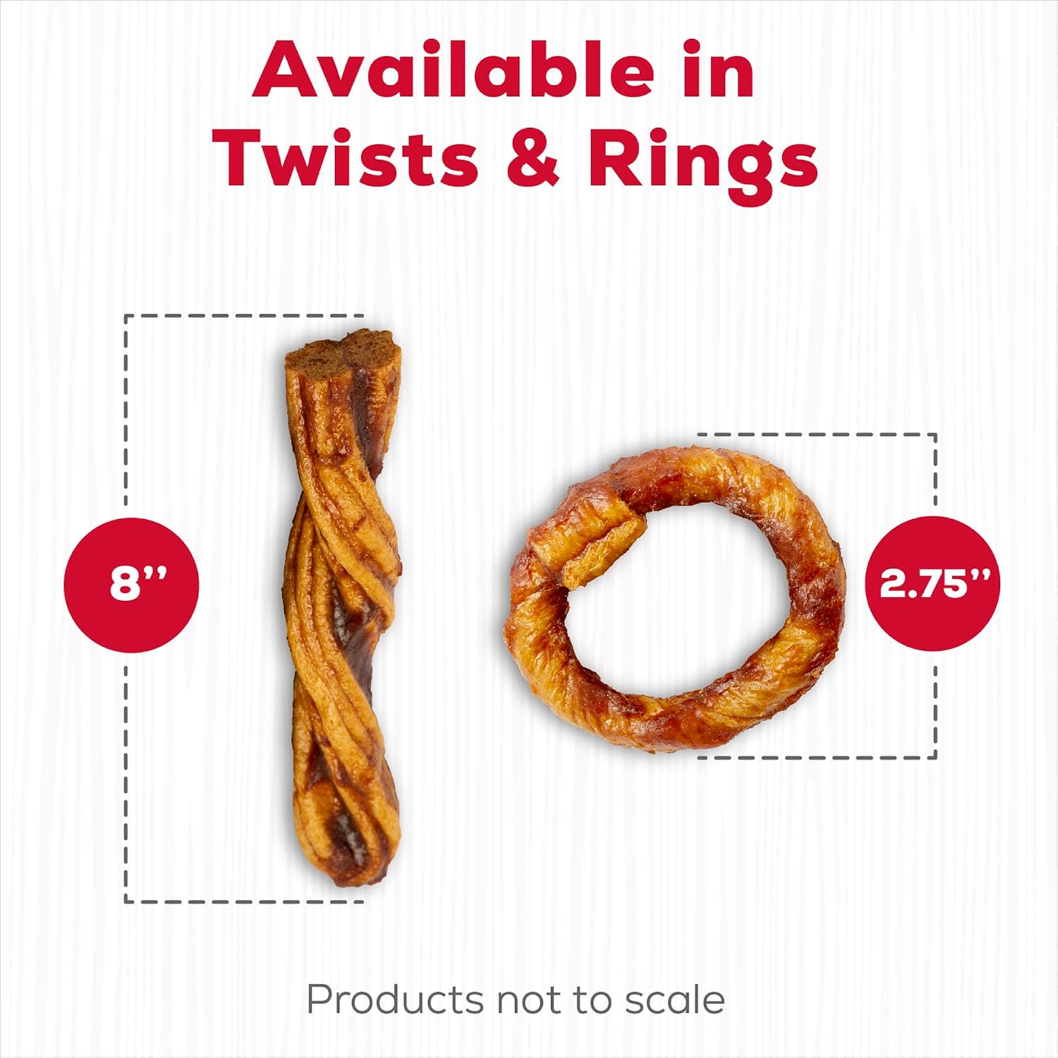 Country Kitchen Beef Rings Dog Chews Rawhide-Free 21 Count