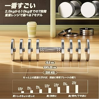 Eisenlink 可変式ダンベル 20KG 2個セット2KG刻み Eisenlink 可変式ダンベル 2KG〜20KG 2KG刻み 9段階調整 四角形
