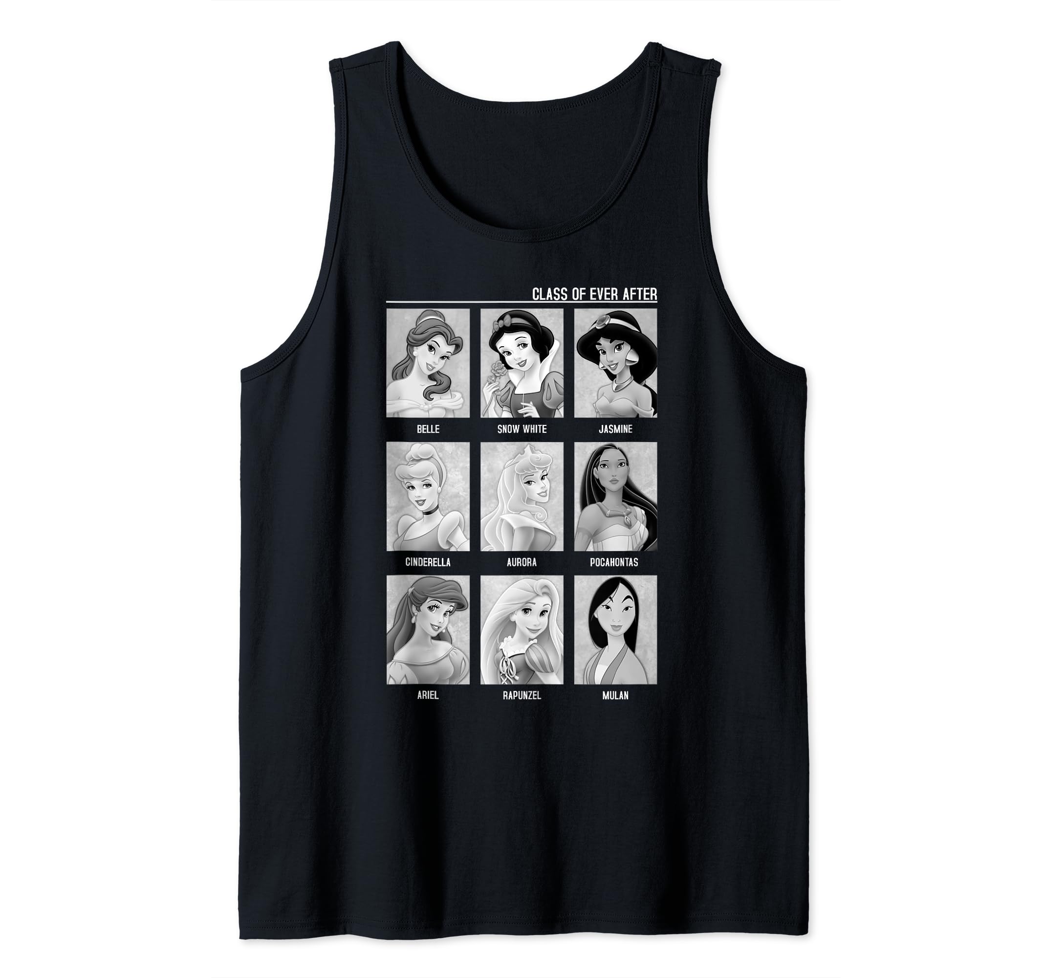 Disney Princesses Class of Ever After Tank Top, Black
