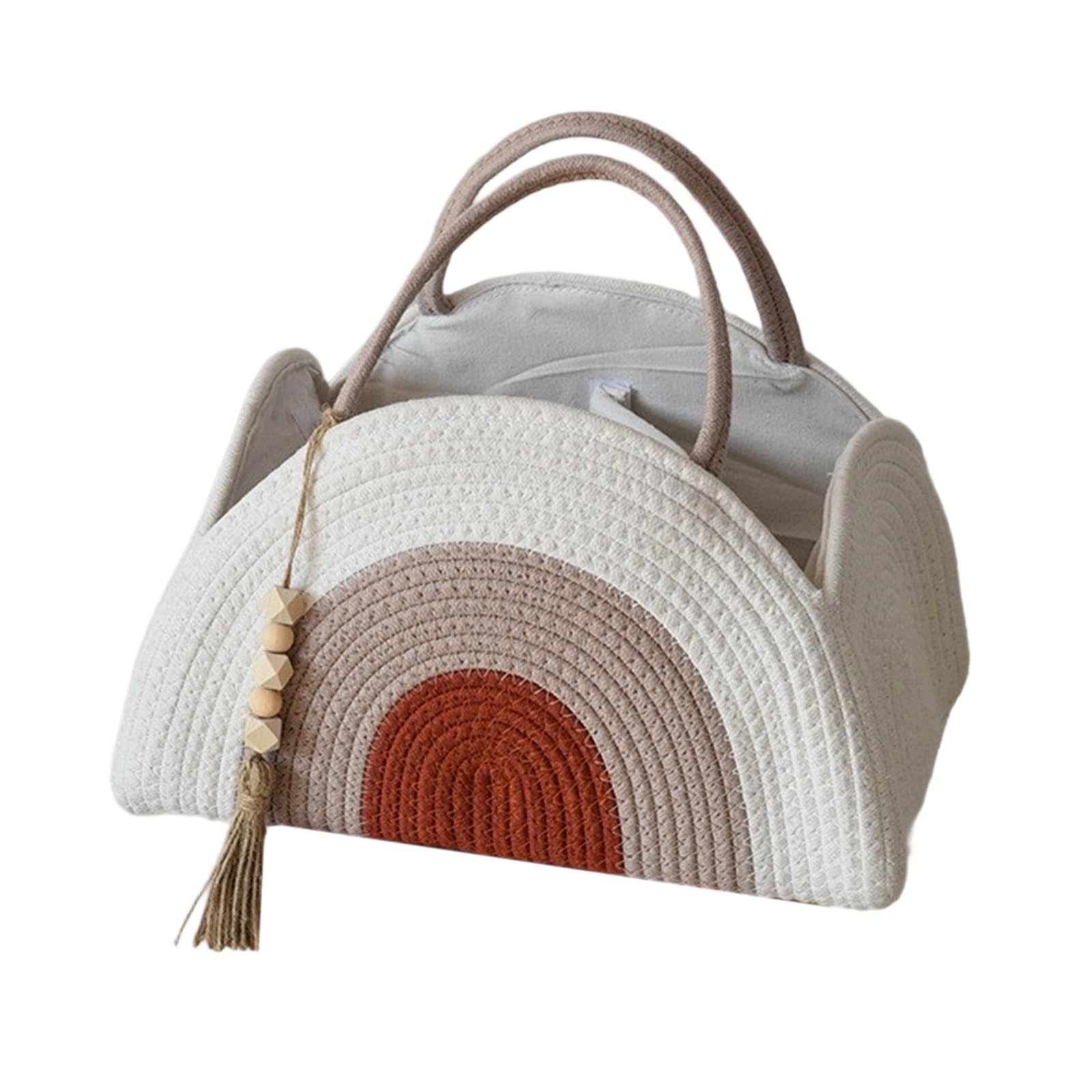 Leichte Wickeltasche aus Baumwollseil für Babys mit mehreren Fächern und multifunktionalem Design