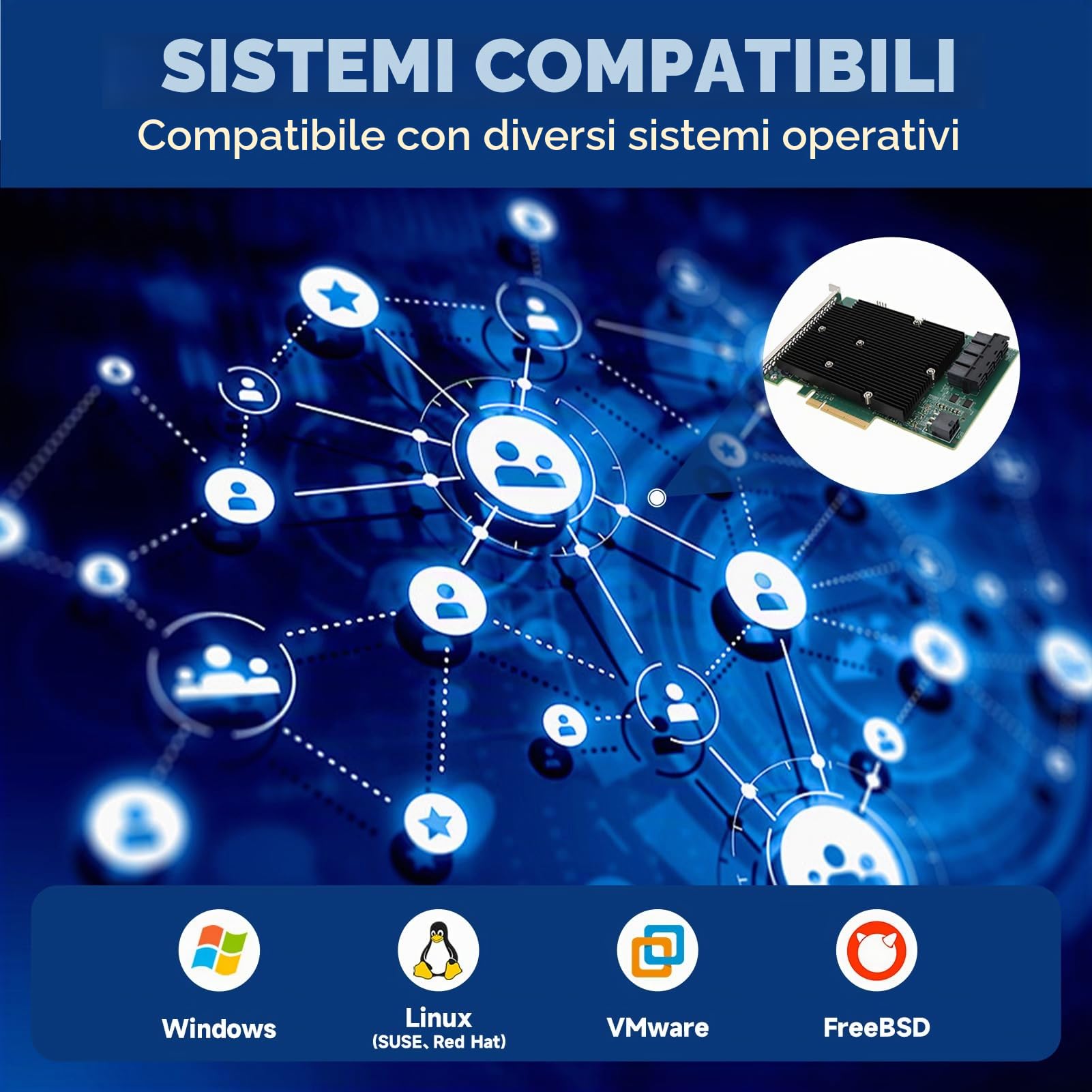 Scheda HBA, Controller Di Porta SATA LSI SAS 9300 16I, Modello IT, 12 Gbps Ad Alta Velocità PCIe 3.0, Tipo Di Bus PCIe 8X, Il Dispositivo Supporta 1024 Dispositivi SAS Non RAID, SATA