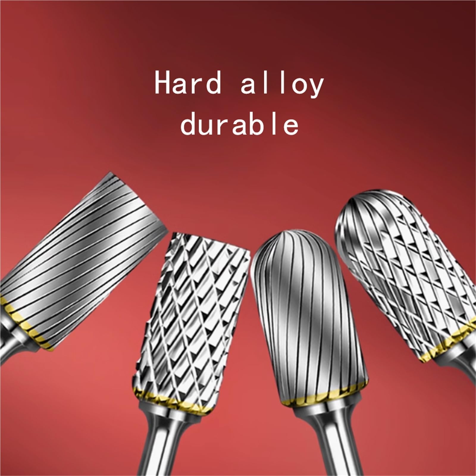 Carbide Rotary File Power Tools Metal Internal Grinding Head Hand Drill Grinding Drill Bit Milling Cutter Reaming Drill(Style A 3-6,10 copies)