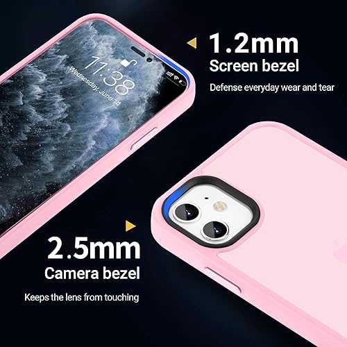 Miniatura 597 de Funda para iPhone 12, a prueba de golpes, para iPhone 12 Pro, protección contra caídas de grado militar, parte trasera dura, delgada, translúcida