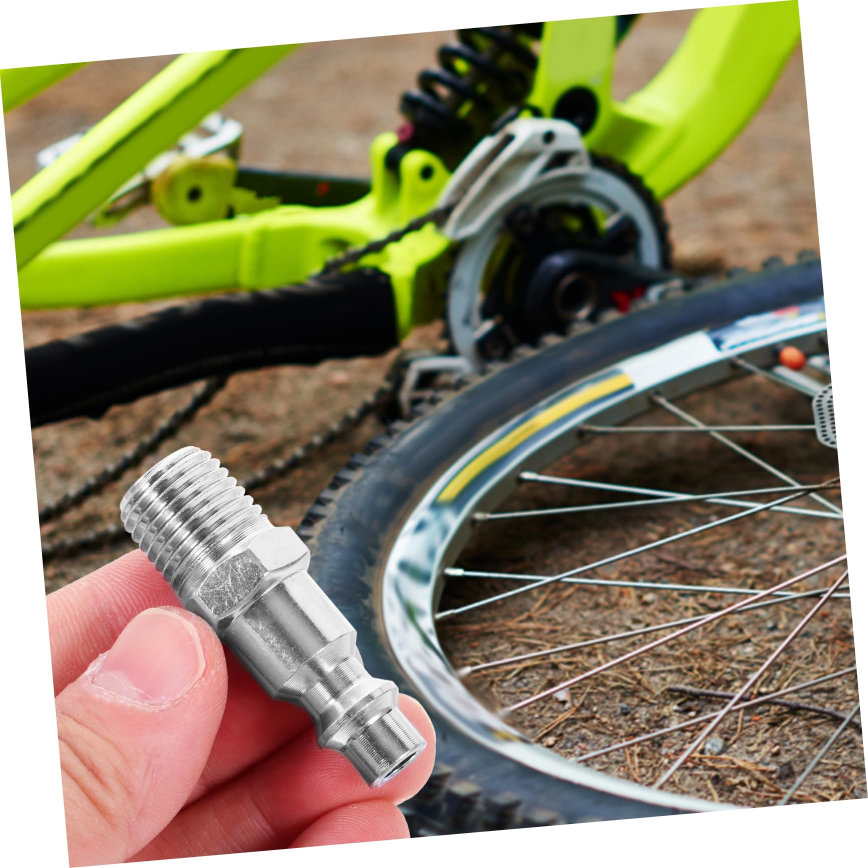 Cabilock Air Chuck for Tires Locking Inflator Chuck Set Pieces Clip for Easy Inflation