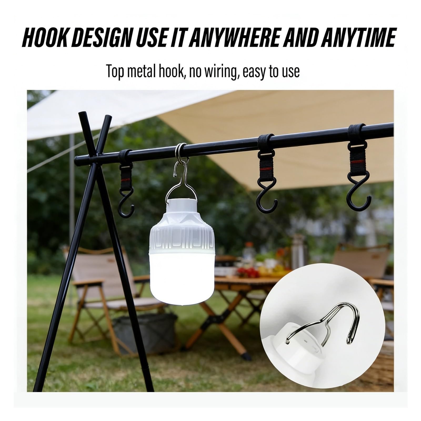 Outdoor USB Wiederaufladbare LED-Lampen, Hohe Helligkeit, Notlicht, Anschluss, Camping, Angeln, Tragbare Laterne, Nachtlichter Superhelle Lichter(5pcs)