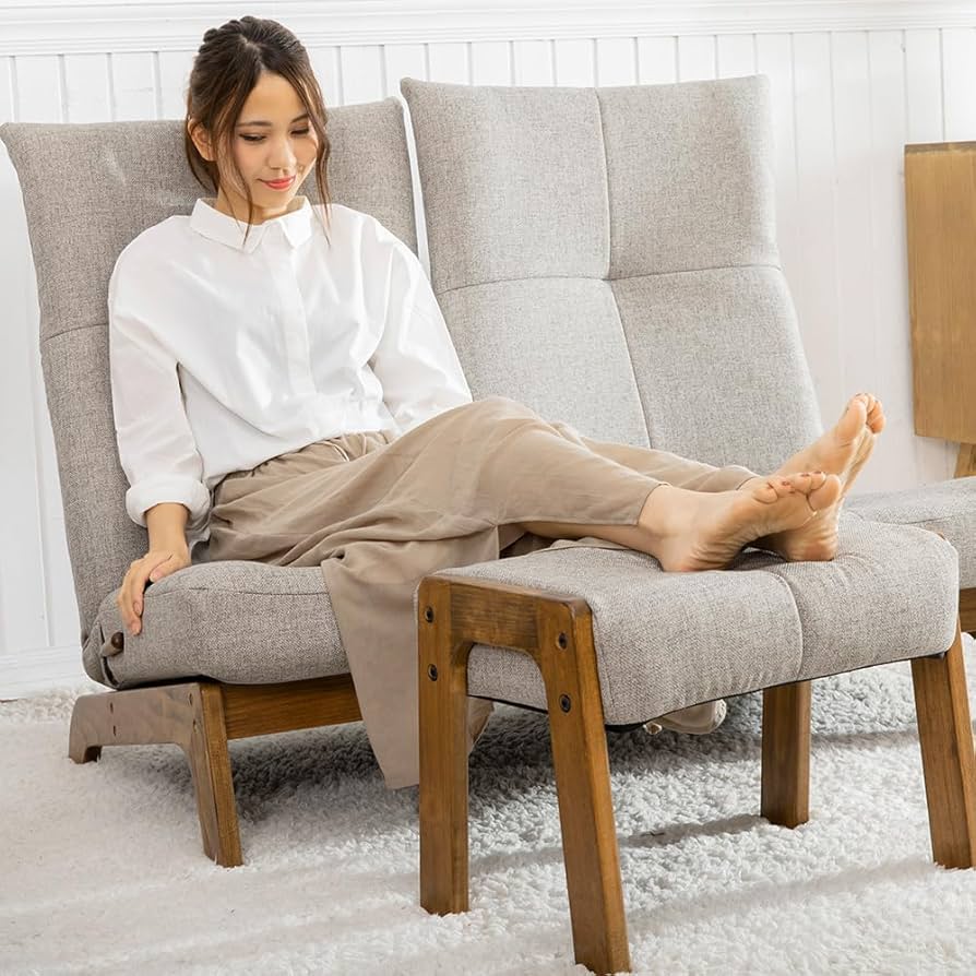 動く！オットマン・スツール（リラクゼーション機能付） オットマン スツール ベンチ 「akari-あかり」 完成品 高さ調節