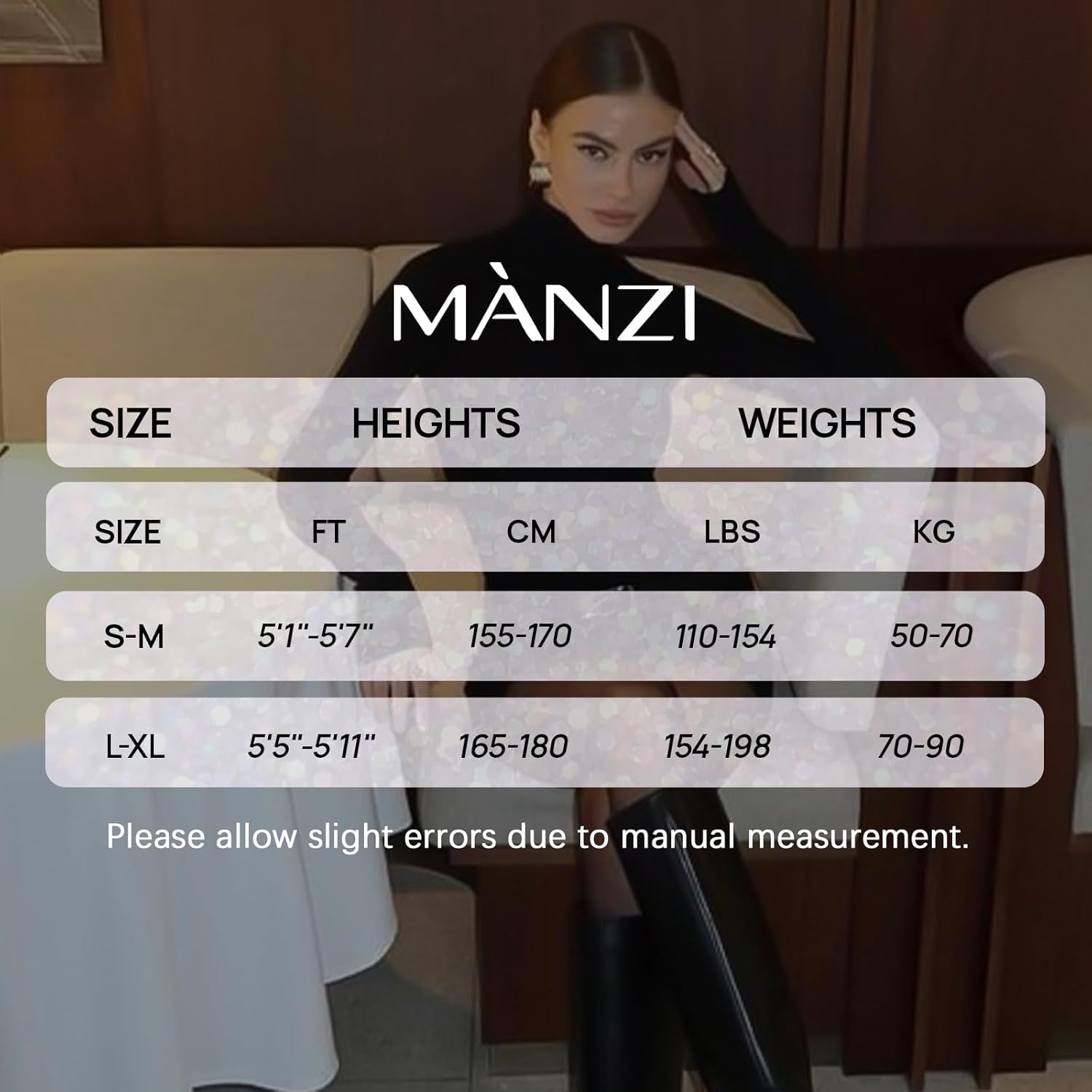 MANZI Rhinestone Sheer Tights Sparkle Shimmer Pantyhose - Image 8