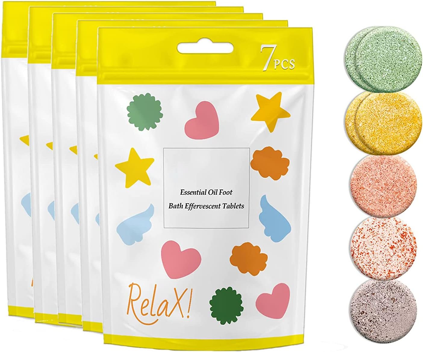 Natureshape Essential Oil Foot Bath Effervescent Tablets, Essential Oil