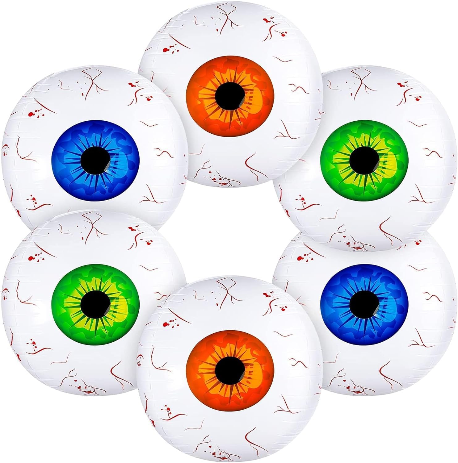 6pcs Halloween Giant Floating Eyeball Balloons Halloween Inflatable ...