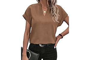 Women's Summer Tops 2024 V Neck Casual T-Shirt