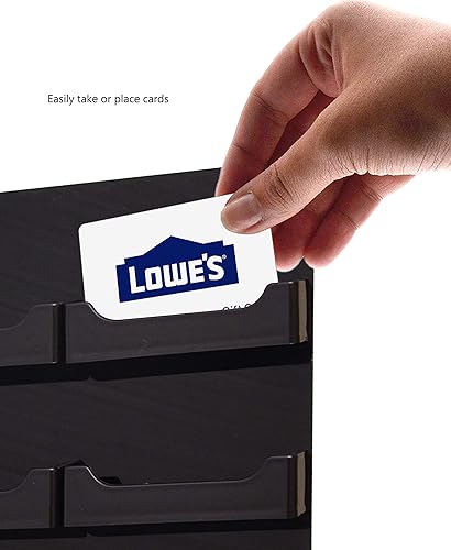 Miniatura 116 de Marketing Holders Tarjetero colgante de acrílico transparente con múltiples bolsillos para tarjetas de 3.5 x 2 pulgadas en médicos, contabilidad