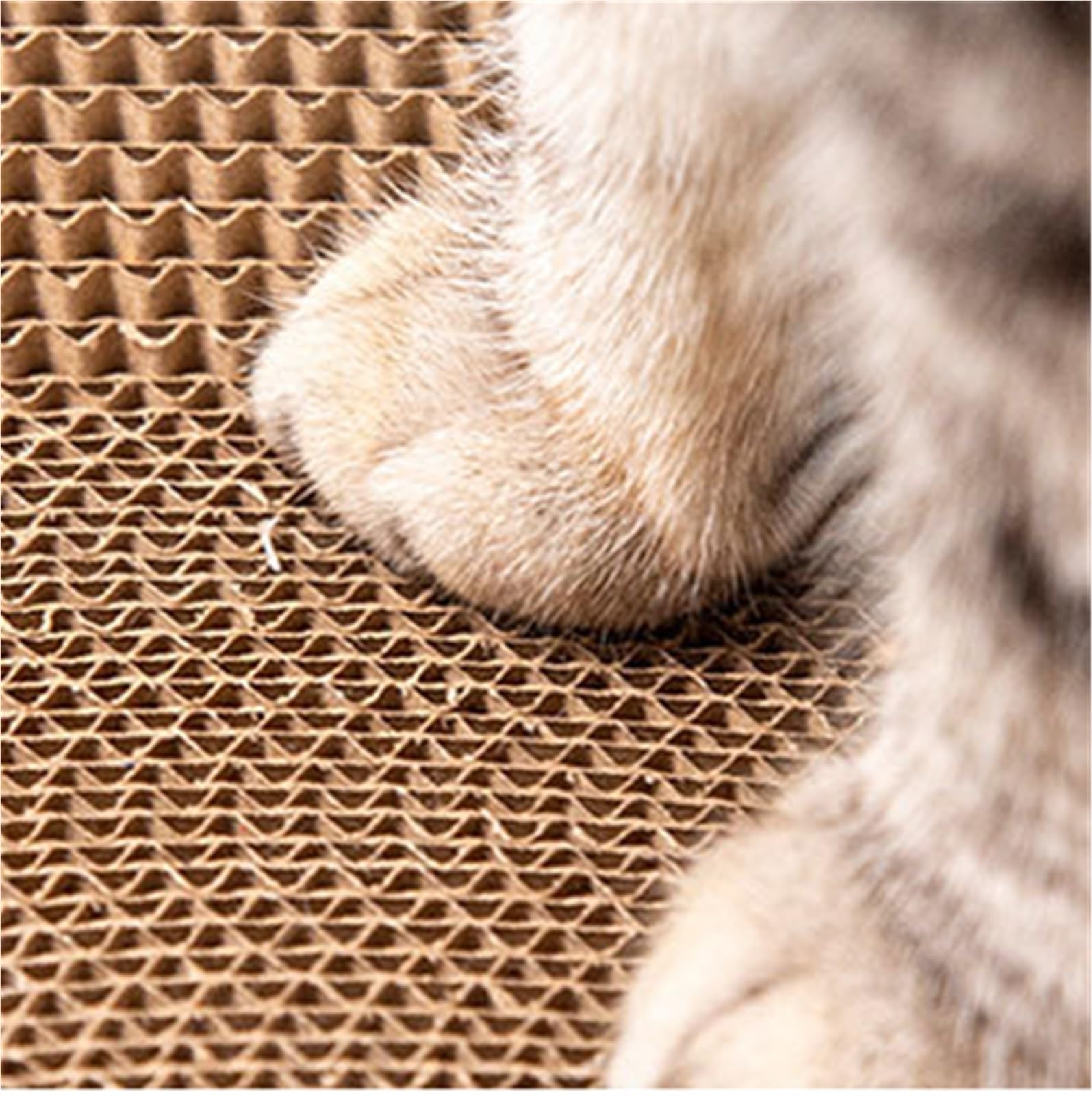 Tiragraffi in cartone, tiragraffi in cartone ondulato per gatti da interno, tiraone, tiragraffi in cartone ondulato per gatti da interno, tiragraffi per gatti accessorio per gatti (70x26 cm)