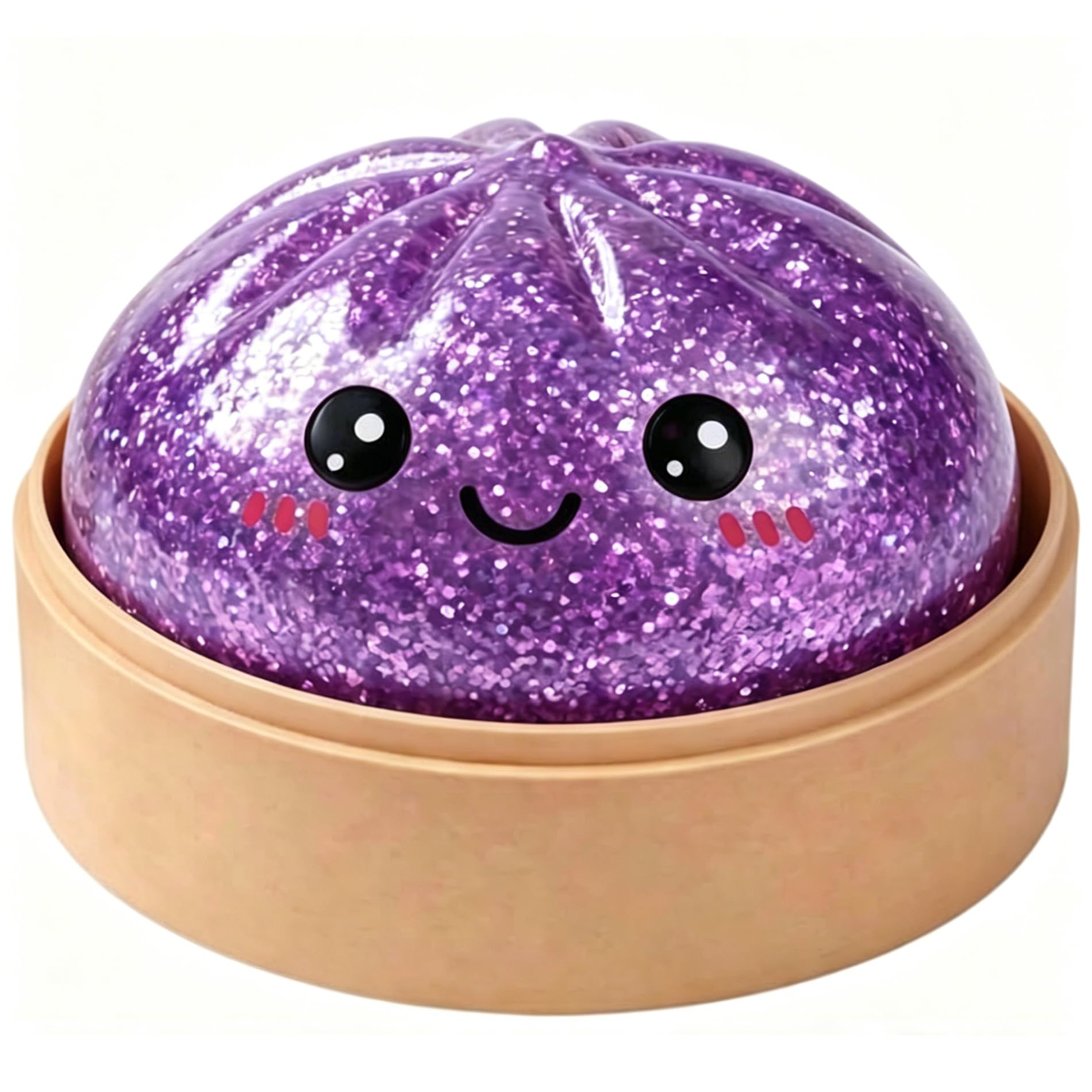 Glitter Dumpling, Glitter Dumpling Squishy Box, Anxiety Relief Fidget Sensory Soft Squeeze Decompression Dough Stress Gifts (C) — image 1