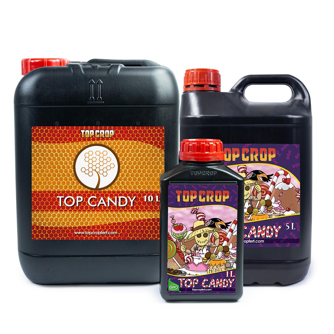 Top Candy 10 L – Fertilizante Orgánico Líquido para Floración, Mejora Aroma, Sabor y Desarrollo de Flores (10 Litros)