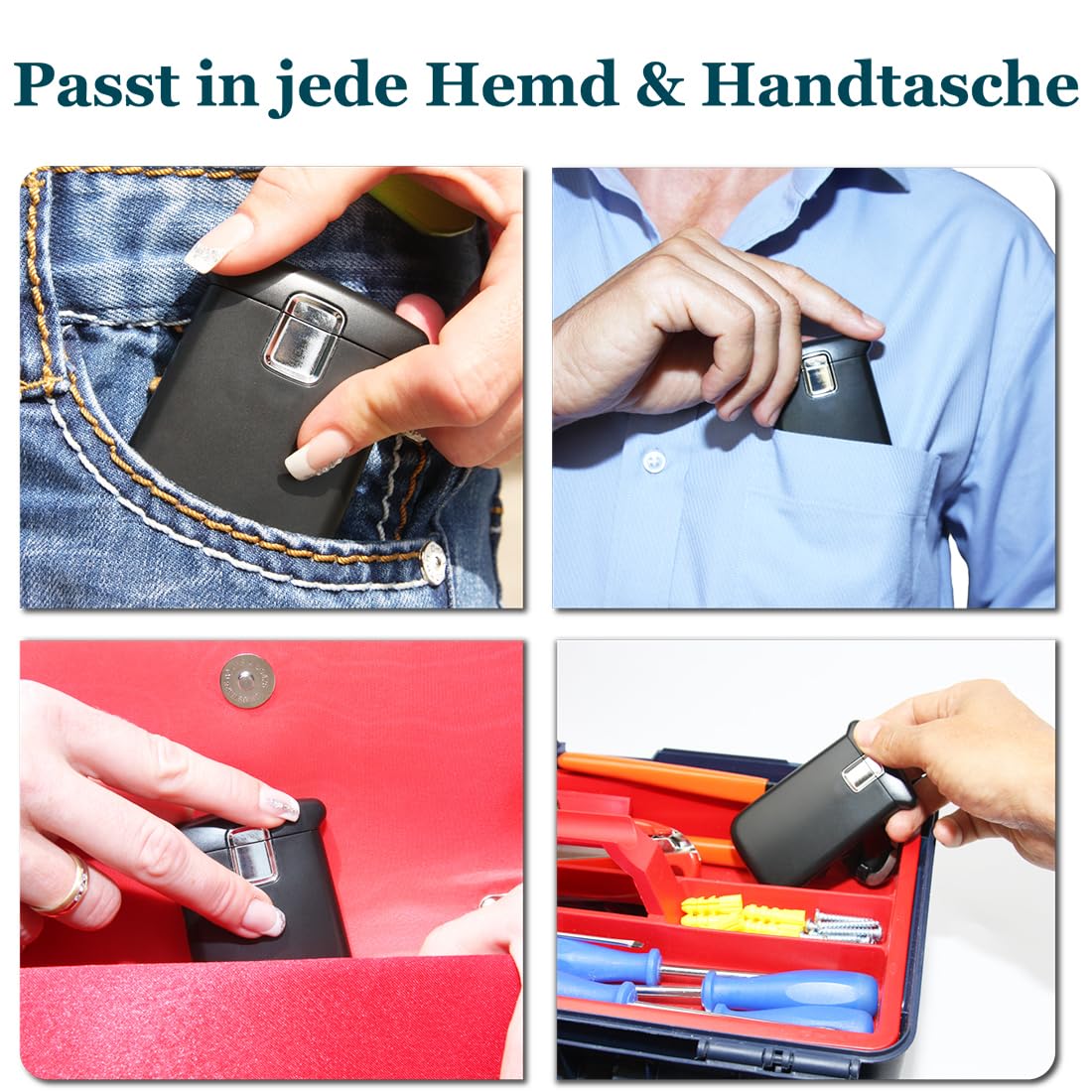 EasY Magnifier Taschen Lupe 3fach mit LED Licht; Kleine Leselupe Lesehilfe für Senioren, Mini Handlupe Geschenk; Vergrösserungsglas