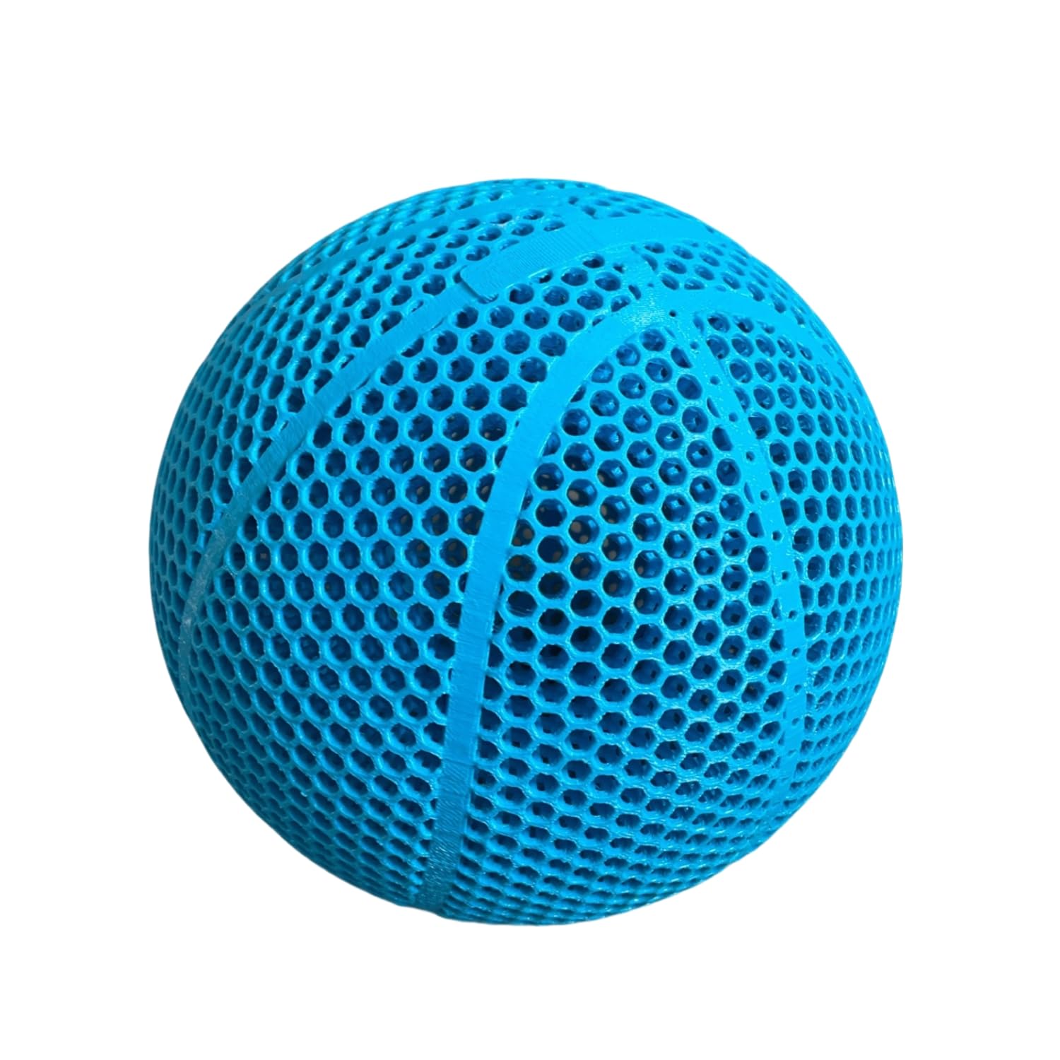 JIUERYUN Tech, Non-Inflatable Concept Basketball, Standard Size 7 Indoor Basketball, 3D Printed. (Blue, Size 7)