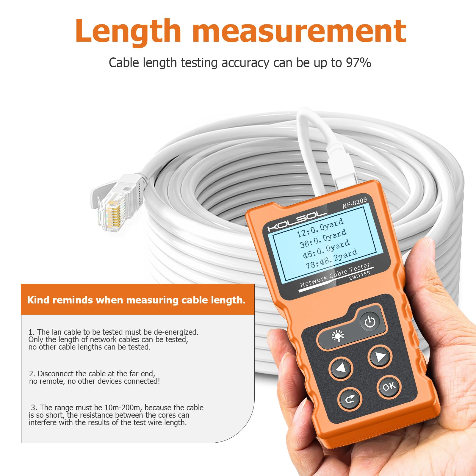 Network Cable Tester - PoE & Fault Detection -5 Network Cable Tester - PoE & Fault Detection -5