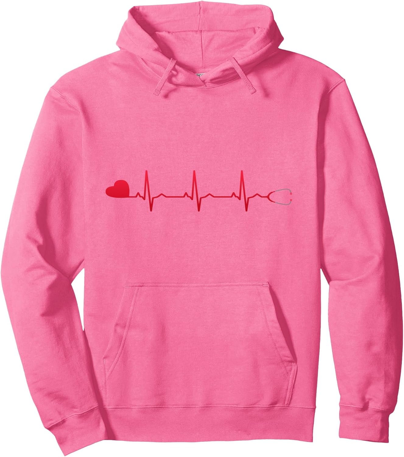 Nurse Stethoscope Heartbeat EKG RN Proud Gift Pullover Hoodie
