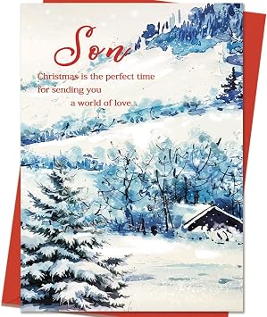 Funny Christmas Cards, Son Christmas Card Gift from Dad Mom Parents, Xmas Cards Decoration Ideas