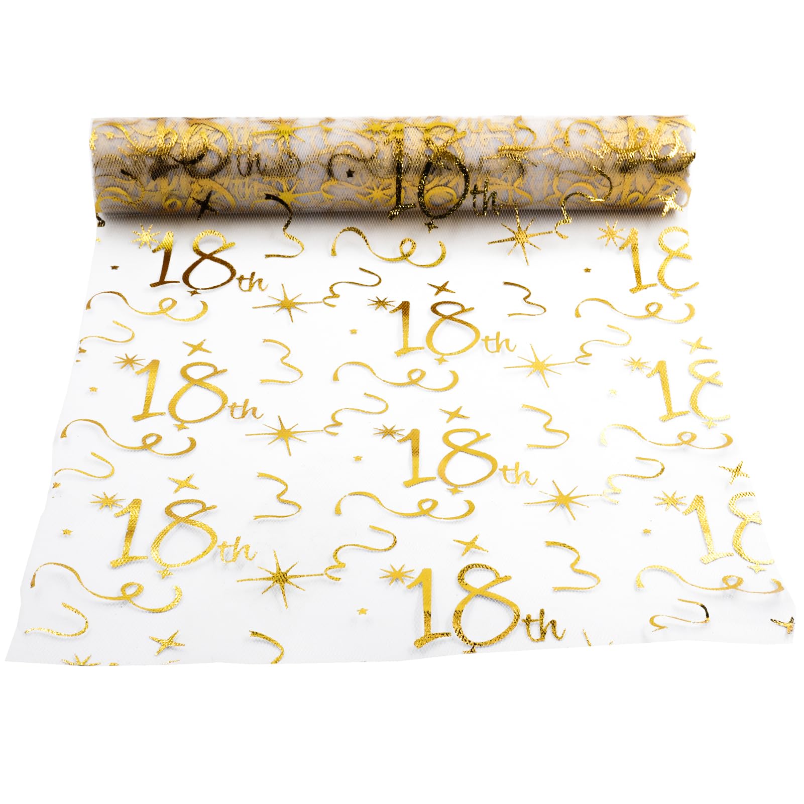 Goldener Tischläufer Für 18. Geburtstag - 28x1000 Cm Festdeko Für Partys & Feiern