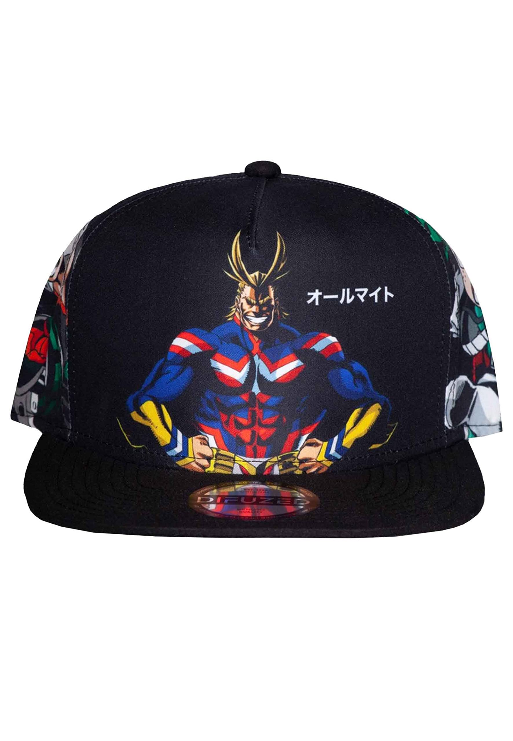 MY HERO ACADEMIA Baseball Cap All Might, Deku & Bakugo – Offizielles Lizenzprodukt, Einheitsgröße, Hochwertige Baseballkappe