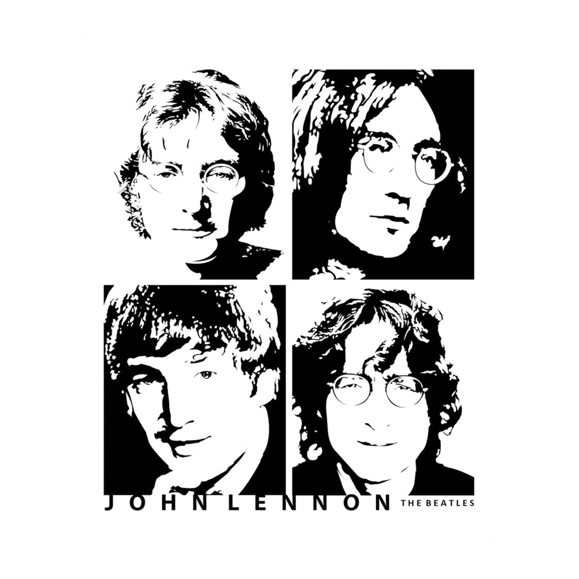 Amazon.com: AMERICAN LUXURY GIFTS John Lennon 4 Faces - Beatles