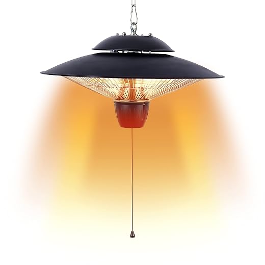 DONYER POWER 1500W Electrical Patio Heater, Ceiling Mounted, Outdoor or Indoor Use