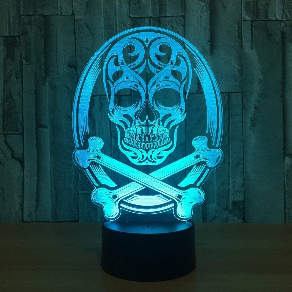 Lampe 3D Rugby Nuit LED - Veilleuse Illusion Lumineuse Télécommande 7/16 Couleurs USB
