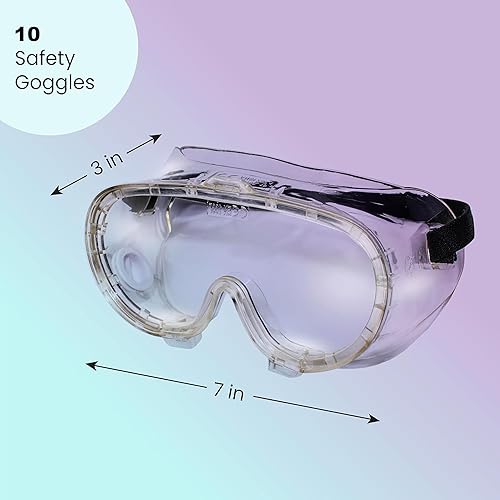 Miniatura 3 de Aqulius Safety Goggles - Direct-Vented & Comfort Fit Goggles for Work - Anti-Fog Bulk Safety Glasses - Protective Eyewear for Dust - Pack of 10,