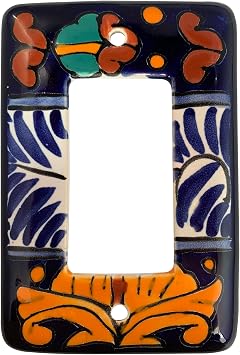 Single Decora Marigold Talavera Switch Plate