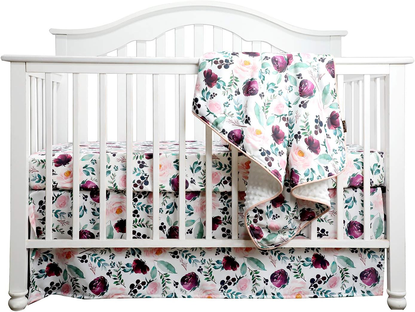 peach cot bedding