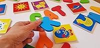 Vista 5 de Buddy & Barney Calcomanías de juguete de baño, calcomanías de aprendizaje de alfabetos de baño y animales para niños, 38 piezas de juguetes de baño