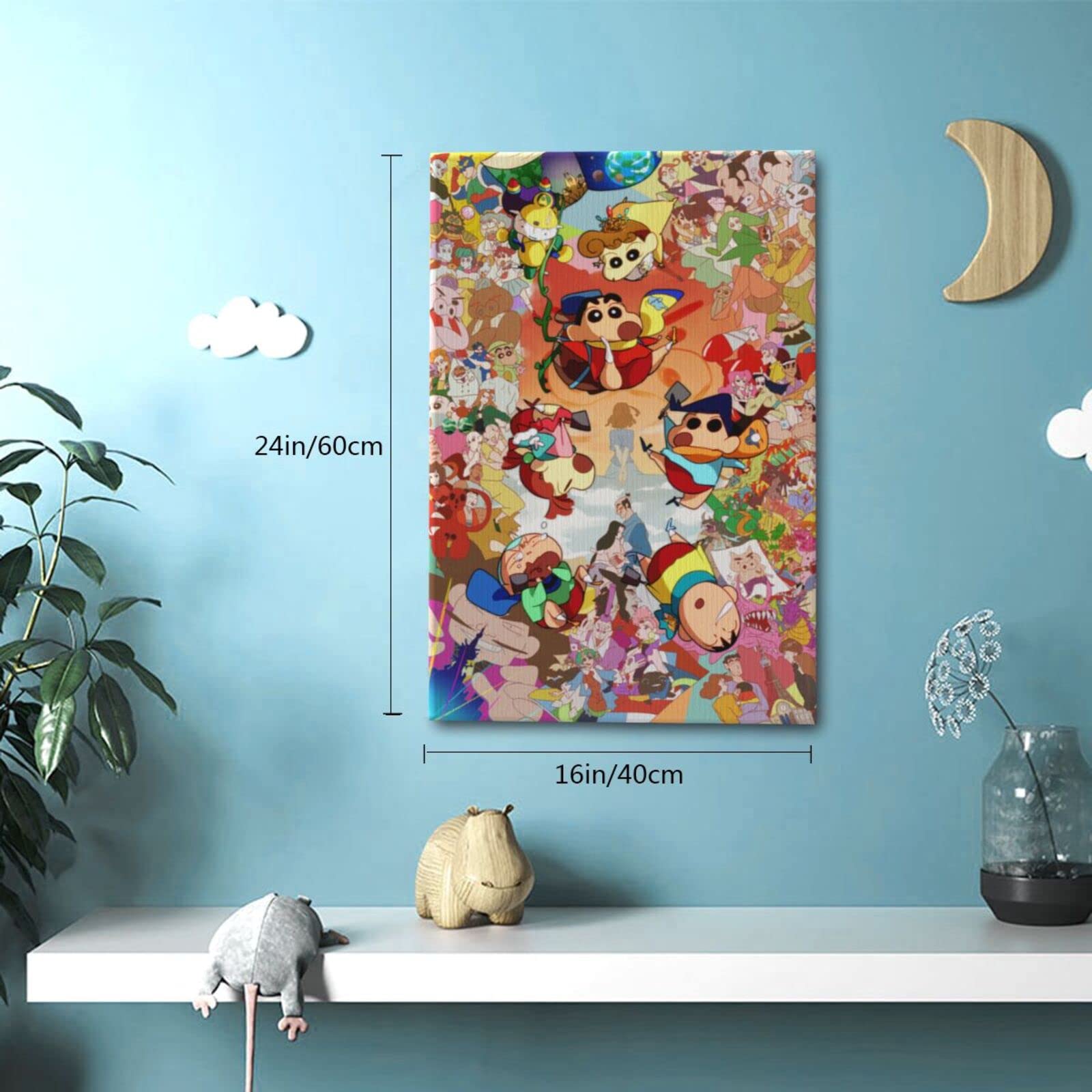 Amazon.co.jp: クレヨンしんちゃん アートパネル ポスター 壁飾り 絵画