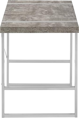 Miniatura 7 de Monarch Specialties 7662 Escritorio para computadora, oficina en casa, laptop, 48 pulgadas de largo, trabajo, metal, laminado, contemporáneo,