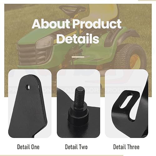 Miniatura 7 de GY20986 Placa de brazo loco de correa de transmisión de cubierta para tractores de césped J-OHN Deere D140 E160 L130 LA145, reemplaza GY20986BLE