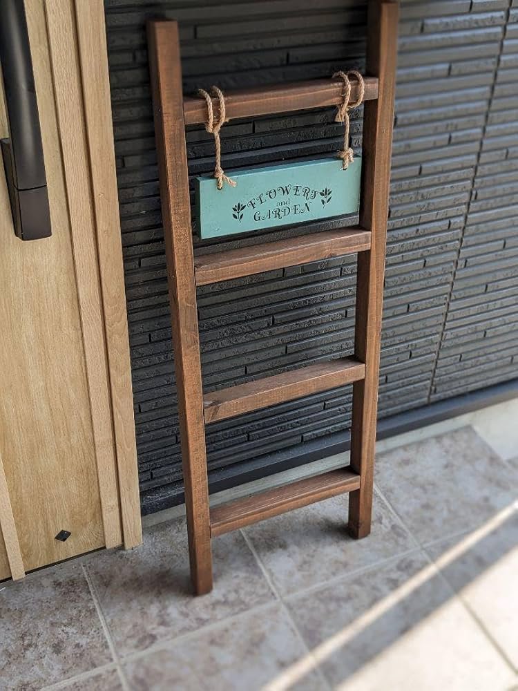 Amazon.co.jp: 木製ガーデンラダー （ガーデニング雑貨 ラダー