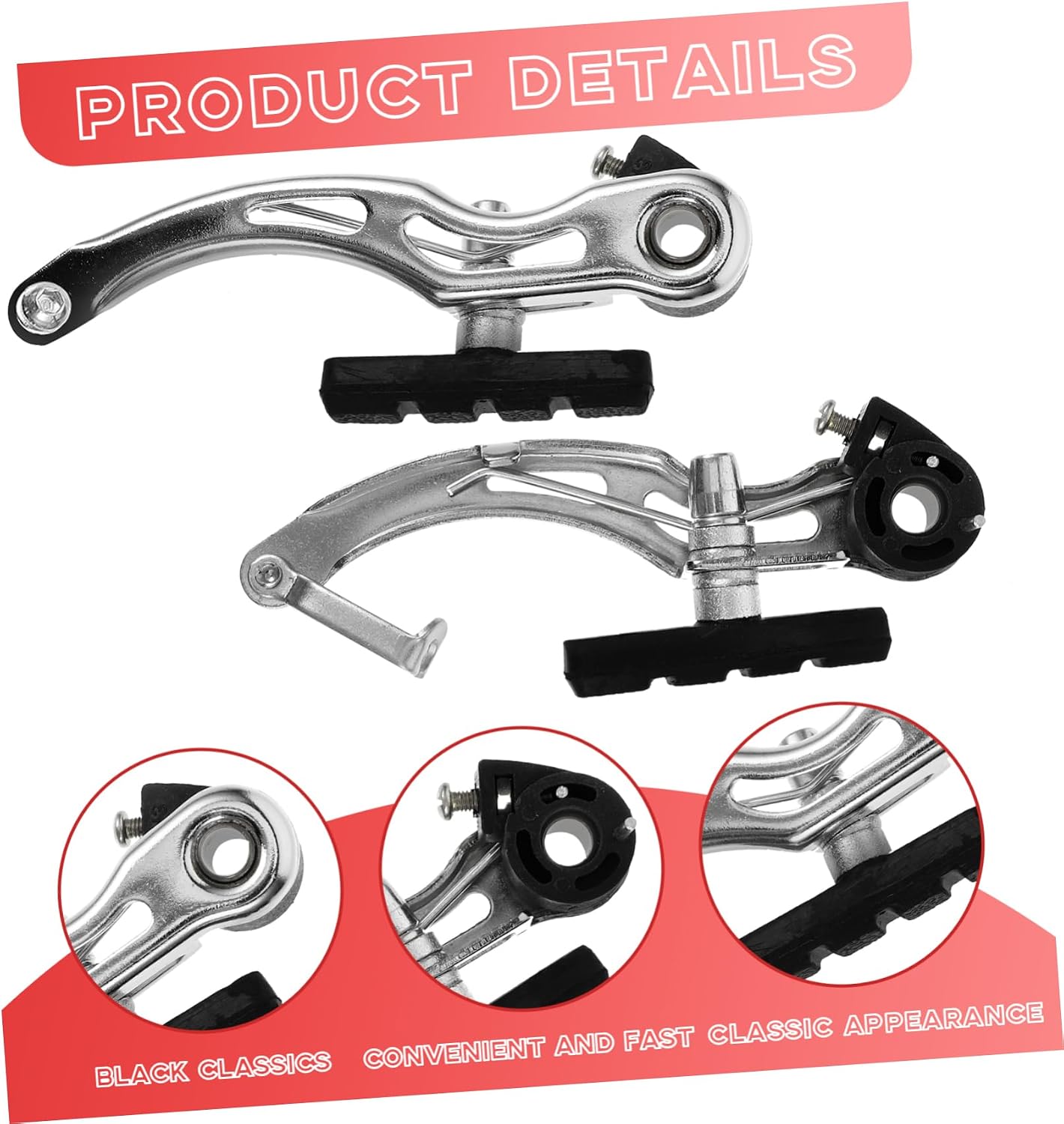 BESPORTBLE 1pair Mountain Bike Brake Calipers Brake and for Enhanced Braking Performance and Easy Installation
