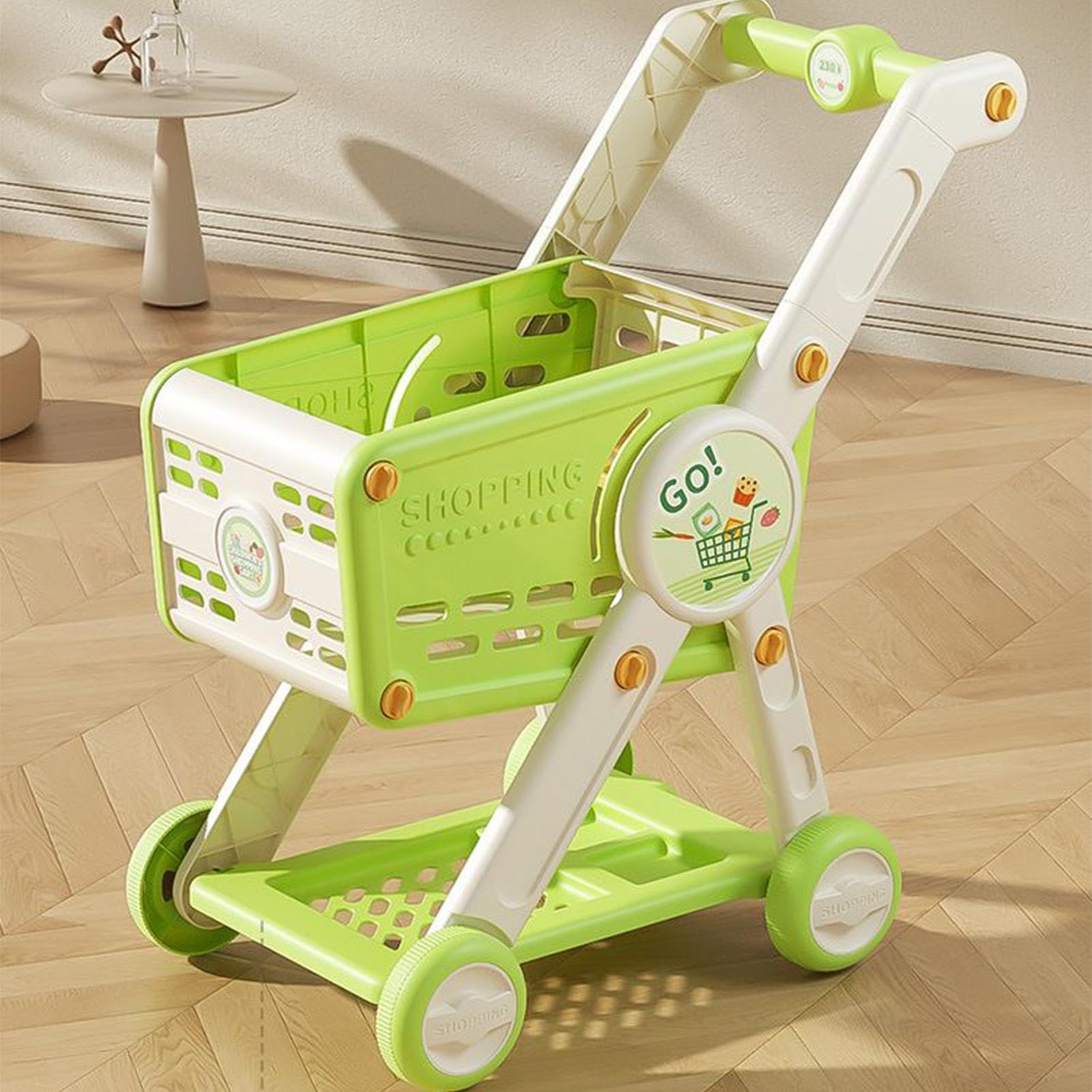 Carrello Della Spesa Giocattolo Per Bambini Carrello Con Set Alimenti | Di Ruolo Educativo Per Bambine Età 1 3 Anni E Oltre