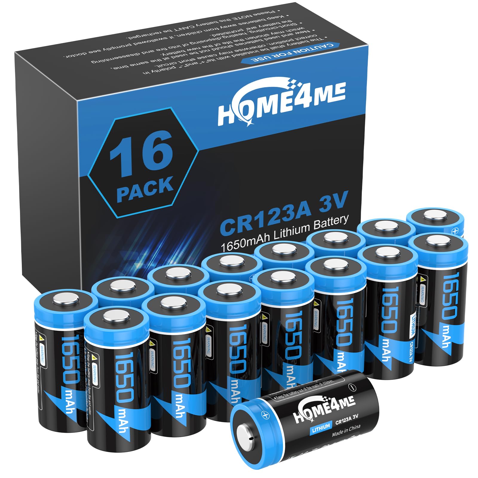Home4me CR123A 16 Pack