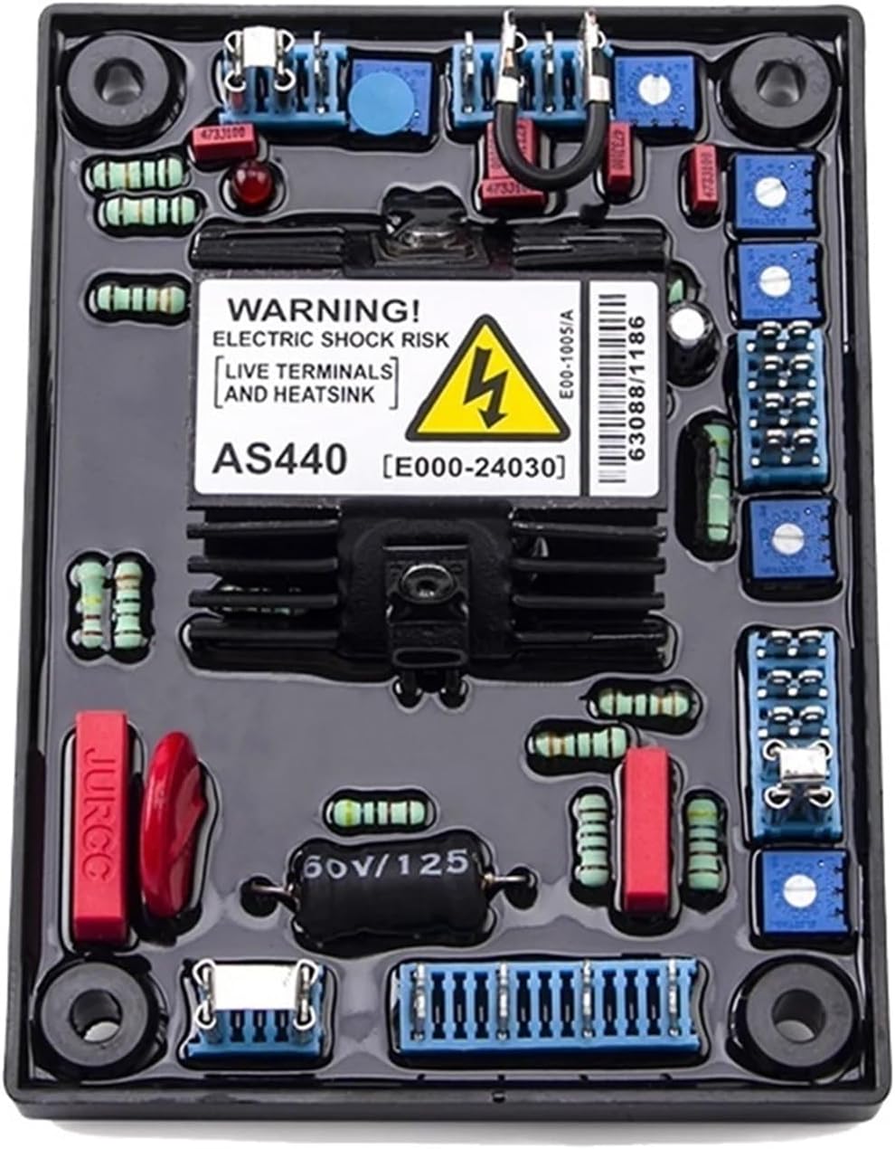 1pcs AS440 Red AVR Automatic Voltage Regulator Stabilizer Control Panel Generator Brushless Alternator Parts