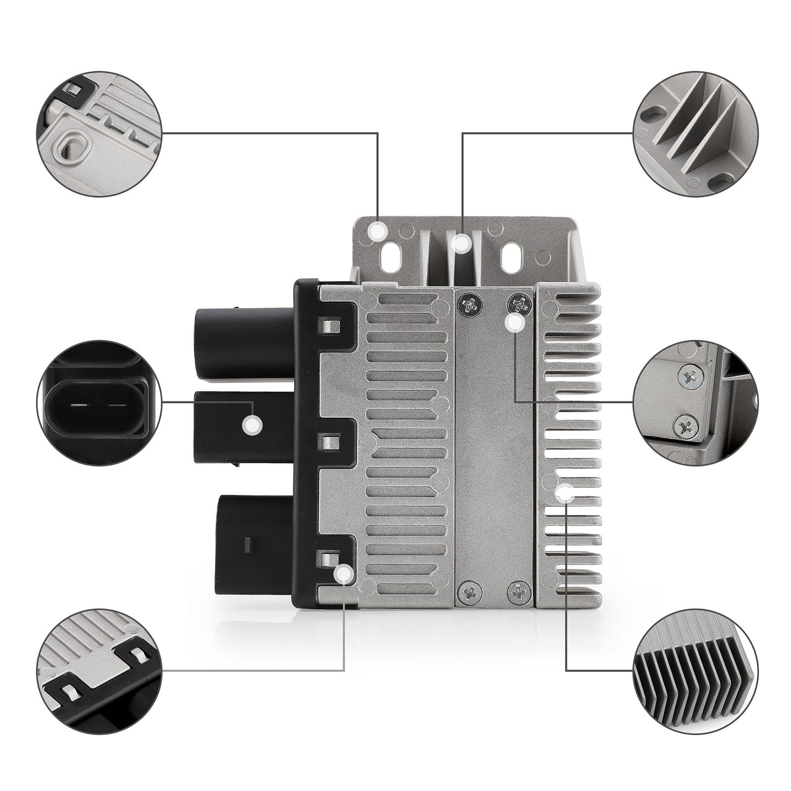 Módulo de Control Del Ventilador, Accesorio para Automóvil, Unidad de Control Del Ventilador Del Radiador, Relé para Transporter T5