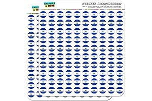 El Salvador Country Flag Sticker for Planners, Calendars, and Crafts (1/2" Opaque)