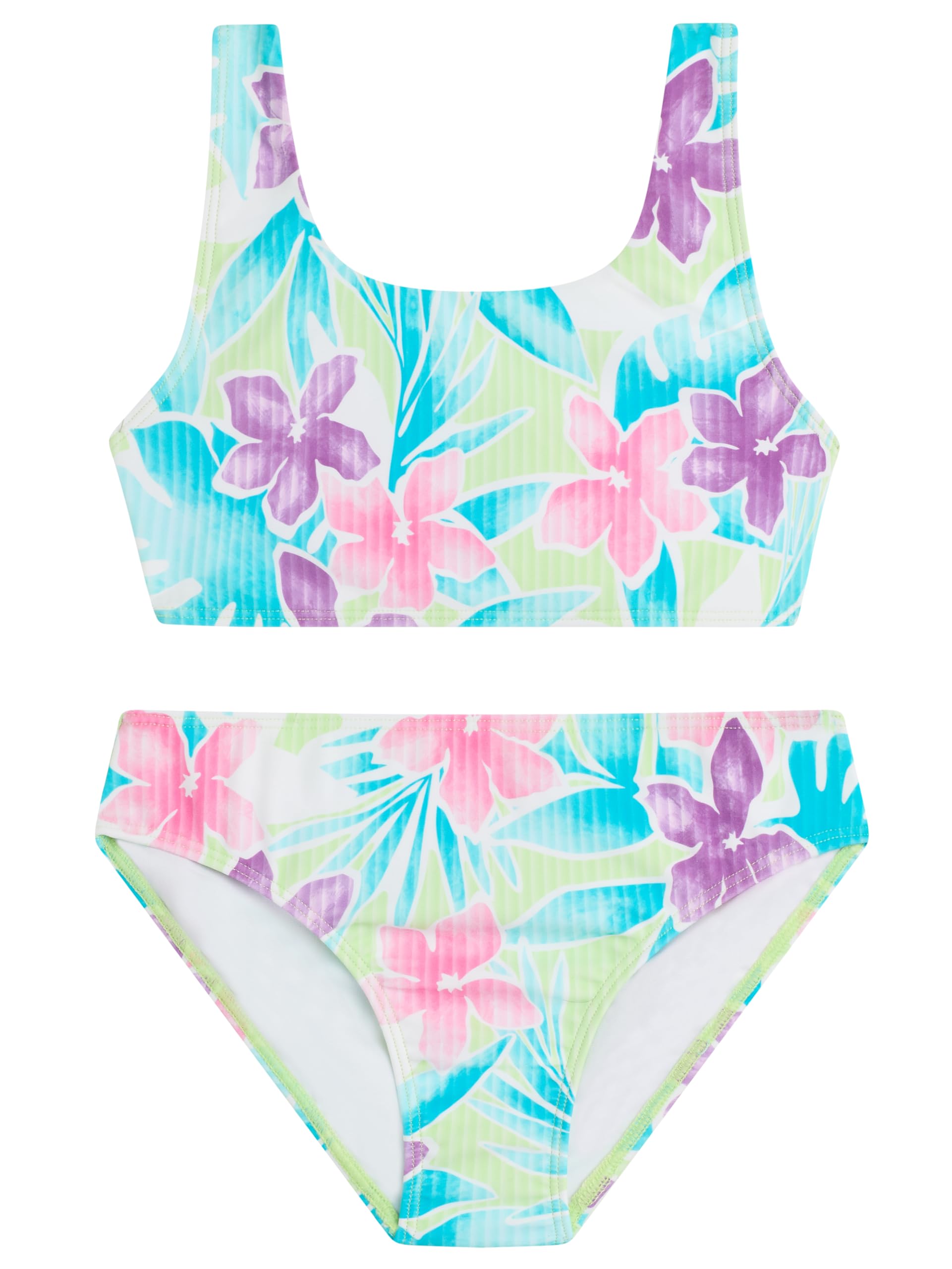 Kanu Surf Girls' Tammy Beach Sport Square Sun Bikini 2-piece Swimsuit