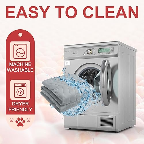 Miniatura 7 de BEAUTYZOO Tapete de cama autocalentable para gatos, almohadilla autocalentable para perros en interiores y exteriores, casa de mascotas, manta